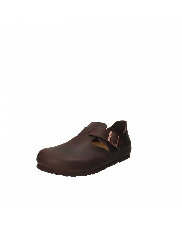 Birkenstock Scarpa in pelle ingrassata Testa Moro LONDON.166533 Nuo... Birkenstock Scarpa in pelle ingrassata Testa Moro LONDON.166533 Nuo...