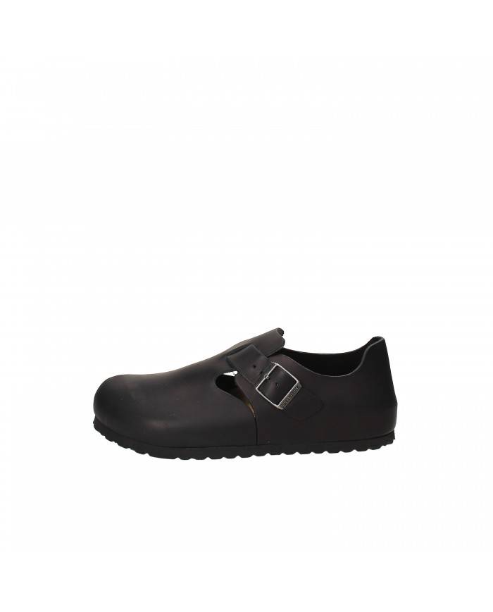 Birkenstock Scarpa in pelle ingrassata Nero LONDON.166543 Nuova Col... Birkenstock Scarpa in pelle ingrassata Nero LONDON.166543 Nuova Col...