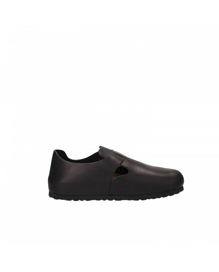 Birkenstock Scarpa in pelle ingrassata Nero LONDON.166543 Nuova Col... Birkenstock Scarpa in pelle ingrassata Nero LONDON.166543 Nuova Col...