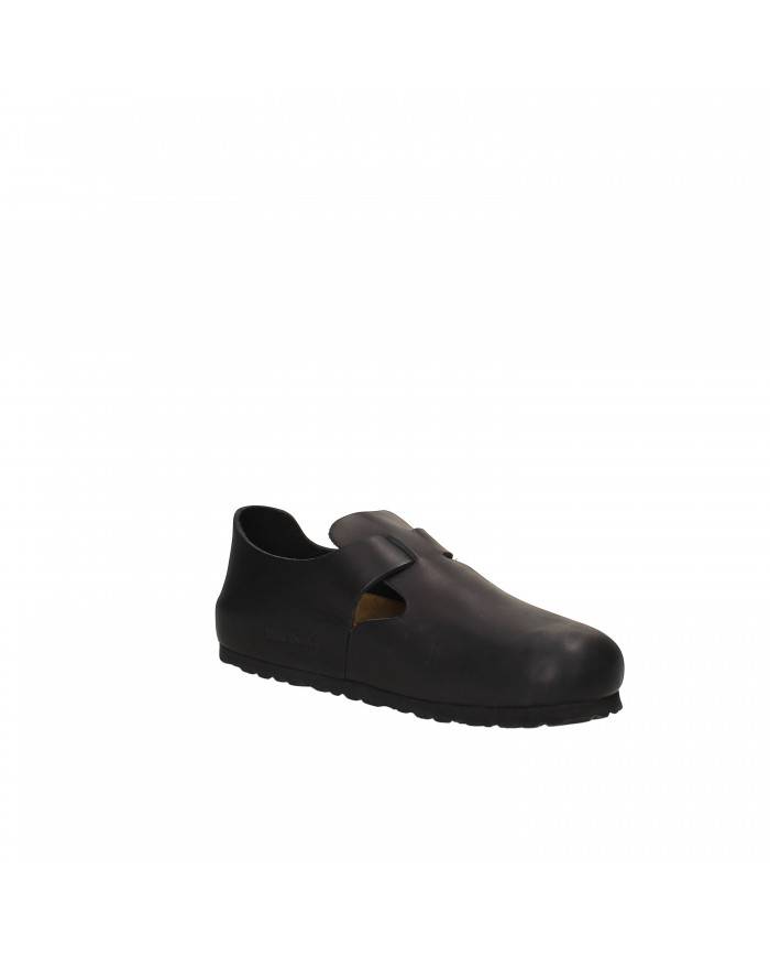 Birkenstock Scarpa in pelle ingrassata Nero LONDON.166543 Nuova Col... Birkenstock Scarpa in pelle ingrassata Nero LONDON.166543 Nuova Col...