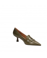 Bibi Lou Mocassino in pelle Verde Militare 701z12vk Nuova Collezion...