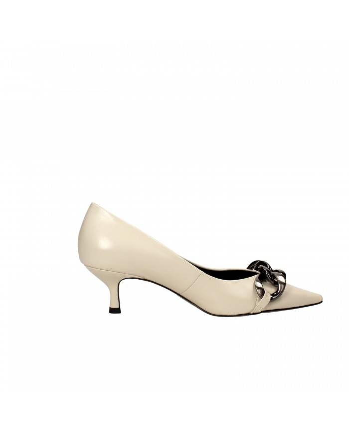 Bibi Lou Décolleté in pelle Off White 533z12vk Nuova Collezione Bib...