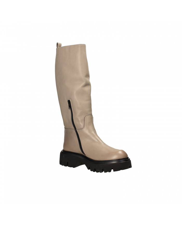 Poesie Veneziane Stivale in pelle Taupe JMN45 Nuova Collezione Poes...