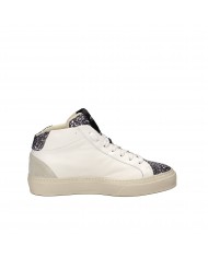 Stokton Sneaker in pelle Bianco e Argento Bolt-D Nuova Collezione S...