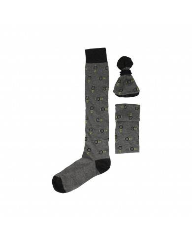 Dyaguar Calza lunga in contone Grigio 192717 Nuova Collezione Dyaguar