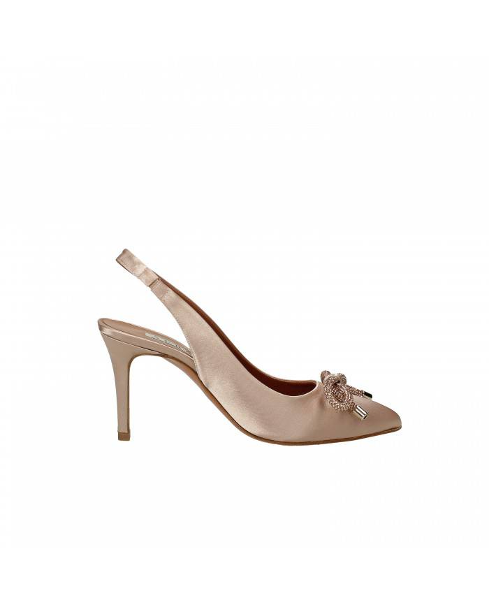 Albano Slingback in raso Cipria 3156 Nuova Collezione Albano Albano Slingback in raso Cipria 3156 Nuova Collezione Albano