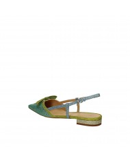 RF Festa Slingback in pelle glitterata Verde Aris Nuova Collezione ...