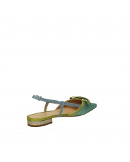 RF Festa Slingback in pelle glitterata Verde Aris Nuova Collezione ...
