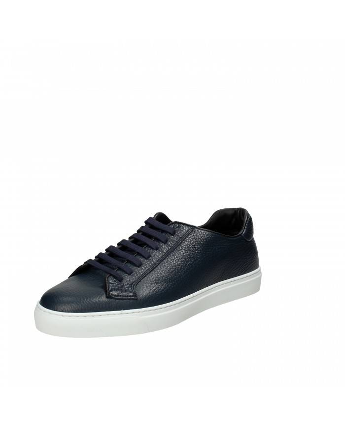 Rossano Bisconti Sneaker in pelle martellata Blu 465-01 Nuova Colle...