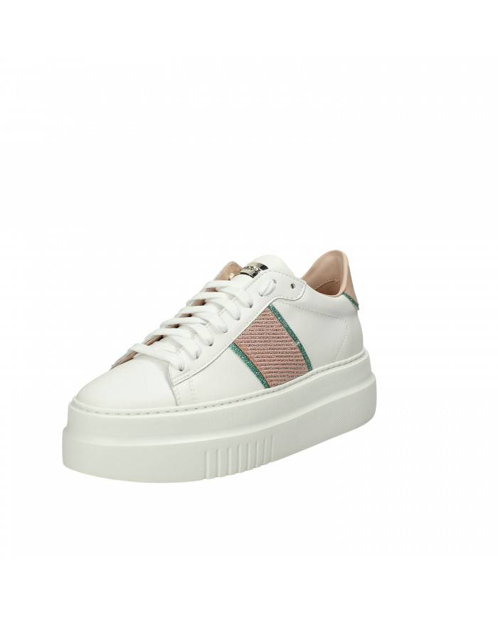Stokton Sneaker in pelle Bianco 834-Seville Nuova Collezione Stokton