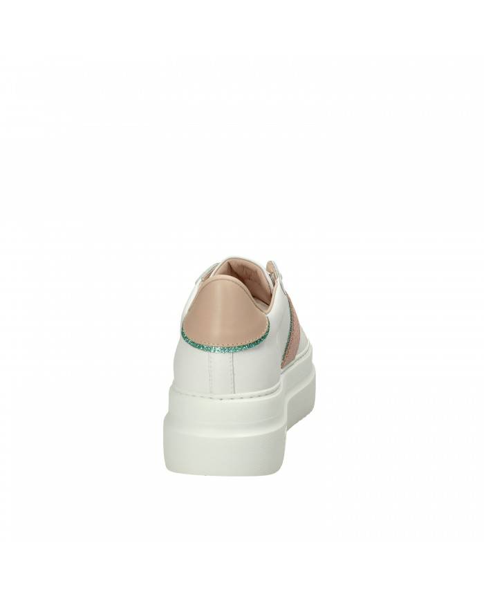 Stokton Sneaker in pelle Bianco 834-Seville Nuova Collezione Stokton