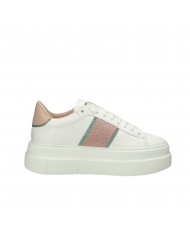 Stokton Sneaker in pelle Bianco 834-Seville Nuova Collezione Stokton