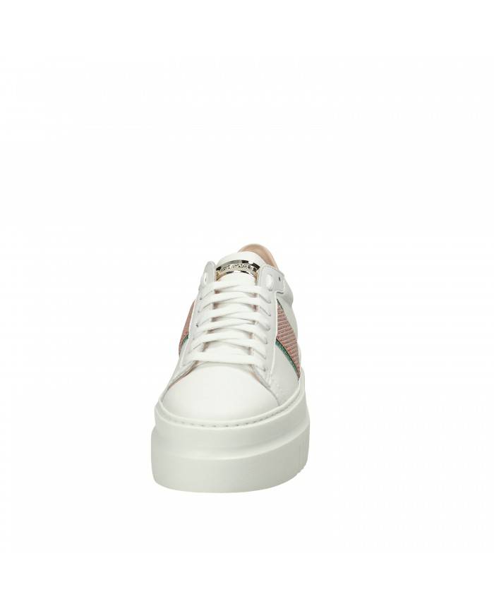 Stokton Sneaker in pelle Bianco 834-Seville Nuova Collezione Stokton