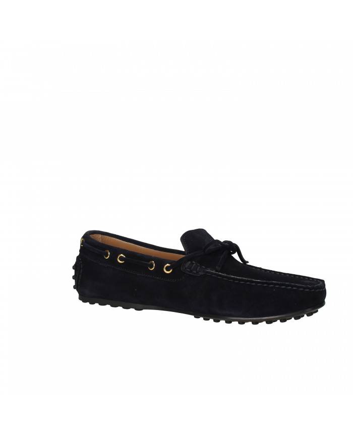 Rossano Bisconti Mocassino in camoscio Blu 980-46 Nuova Collezione ...