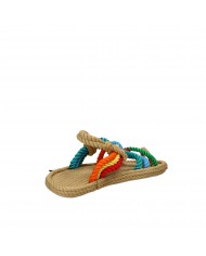 Bohonomad Infradito in corda Beige Multi BO0001 Nuova Collezione Bo...
