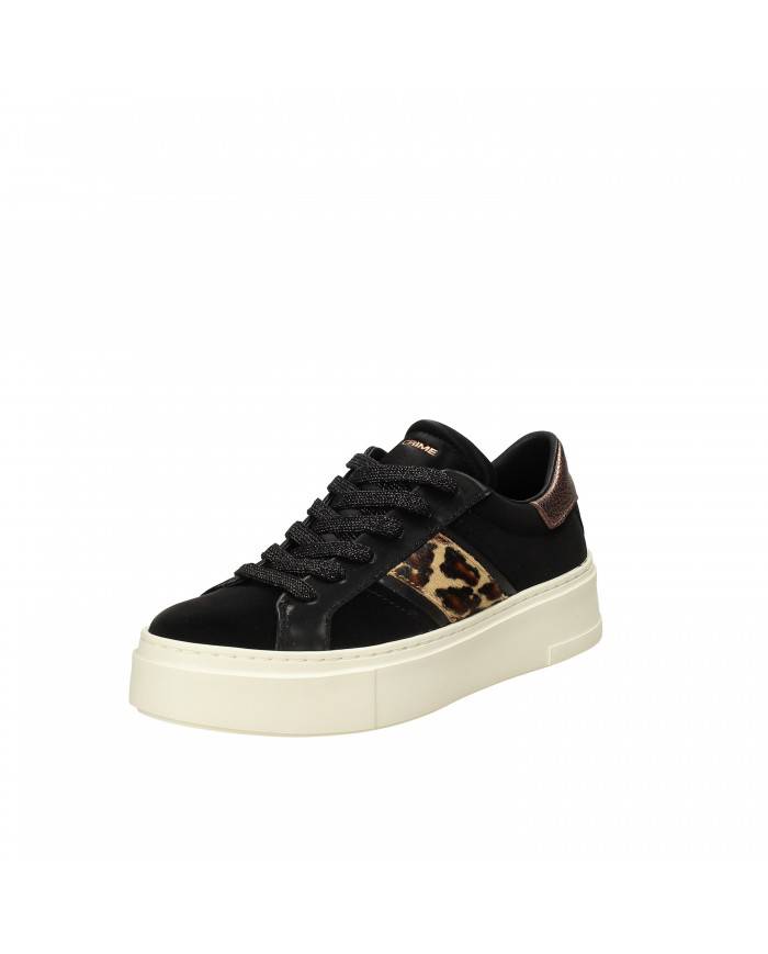 Crime London Sneaker in nabuk Nero Weightless Low Top Nuova Collezi...