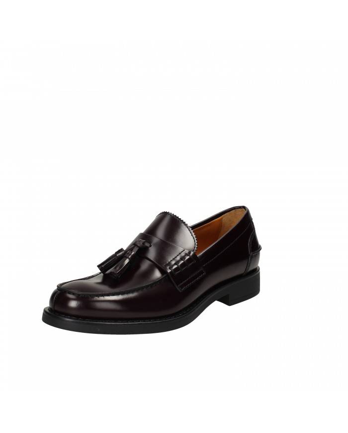 Rossi Mocassino in pelle spazzolata Bordeaux 8140G Nuova Collezione...