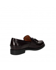 Rossi Mocassino in pelle spazzolata Bordeaux 8140G Nuova Collezione...