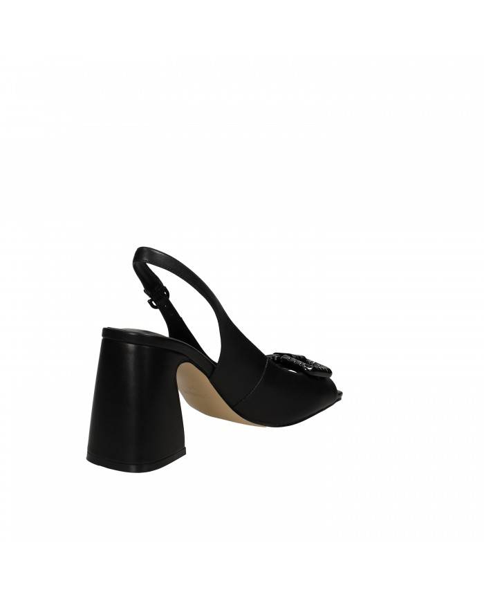 Jeannot Sandalo in pelle Nero 641.A Nuova Collezione Jeannot