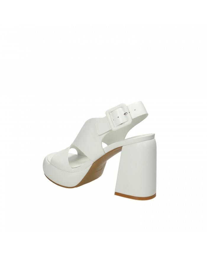 Jeannot Sandalo in pelle Bianco 663.B Nuova Collezione Jeannot