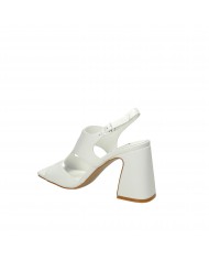 Jeannot Sandalo in pelle Bianco 643.B Nuova Collezione Jeannot