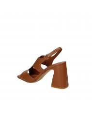 Jeannot Sandalo in pelle Tan 643.D Nuova Collezione Jeannot