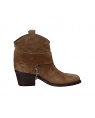 Via Roma 15 Tronchetto in camoscio Nocciola 3953 Nuova Collezione V...