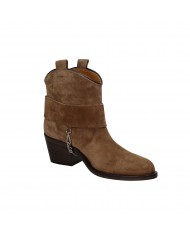 Via Roma 15 Tronchetto in camoscio Nocciola 3953 Nuova Collezione V...