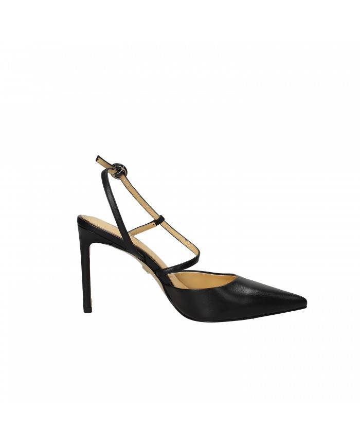 Lola Cruz Slingback in pelle Nero 333.z14bk Nuova Collezione Lola Cruz