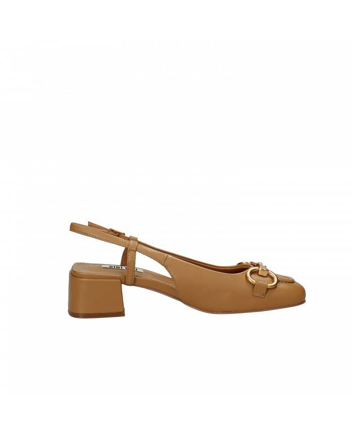 Bibi Lou Slingback in pelle Cammello 543z10vk Nuova Collezione Bibi...