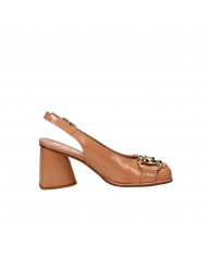 Bruglia Milano Slingback in vernice Miele 8843 Nuova Collezione Bru...