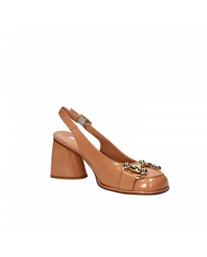 Bruglia Milano Slingback in vernice Miele 8843 Nuova Collezione Bru...