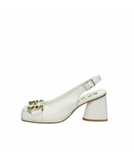 Bruglia Milano Slingback in pelle Bianco 8843 Nuova Collezione Brug... Bruglia Milano Slingback in pelle Bianco 8843 Nuova Collezione Brug...