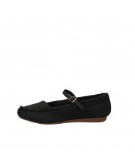 Clarks Ballerina in nabuk Nero Freckle bar Nuova Collezione Clarks