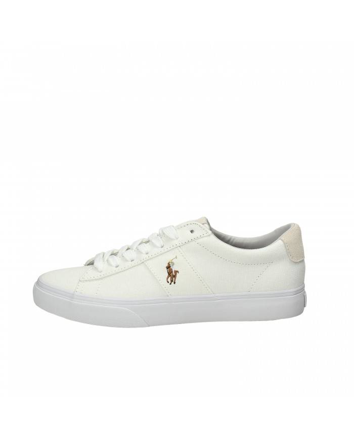 Polo Ralph Lauren Sneaker in tessuto Bianco Sayer Nuova Collezione ...