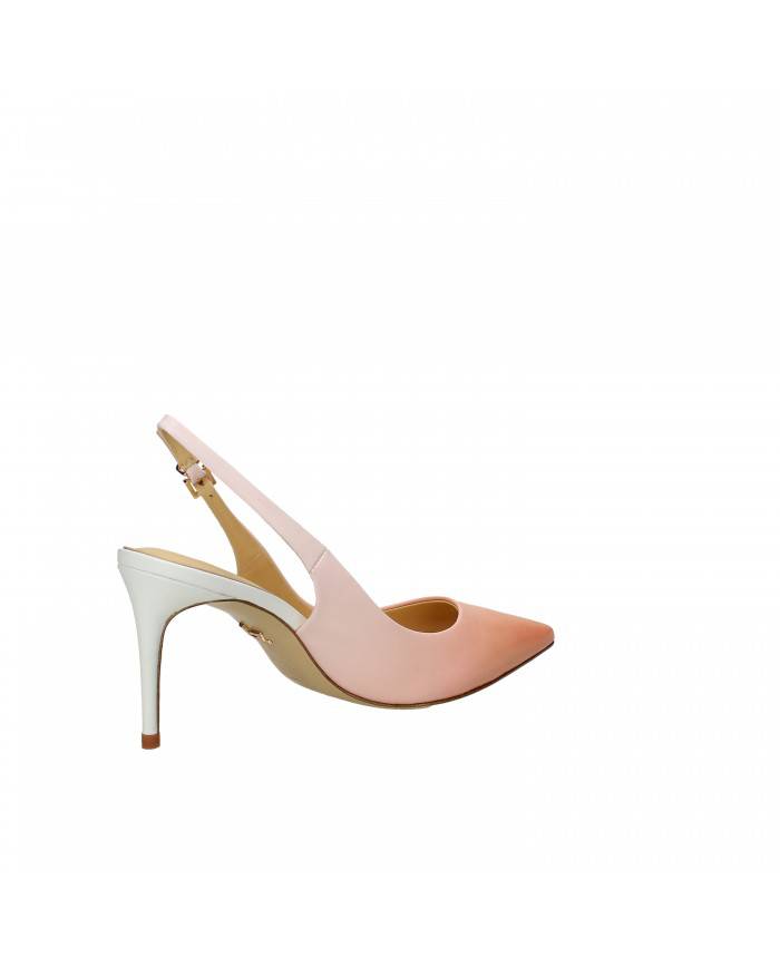 Lola Cruz Slingback in pelle Albicocca 004.z13bk Nuova Collezione L...
