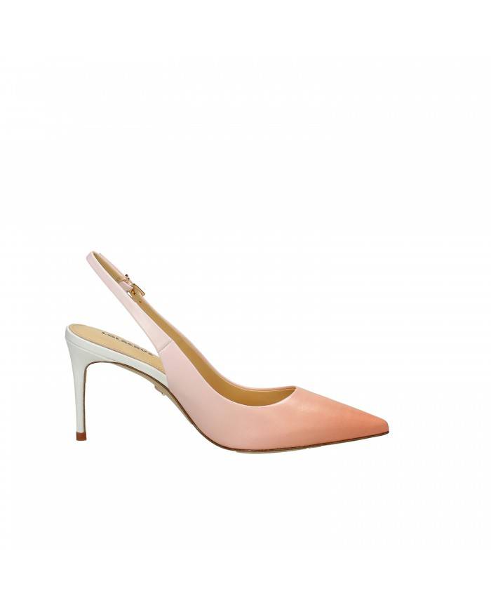 Lola Cruz Slingback in pelle Albicocca 004.z13bk Nuova Collezione L...