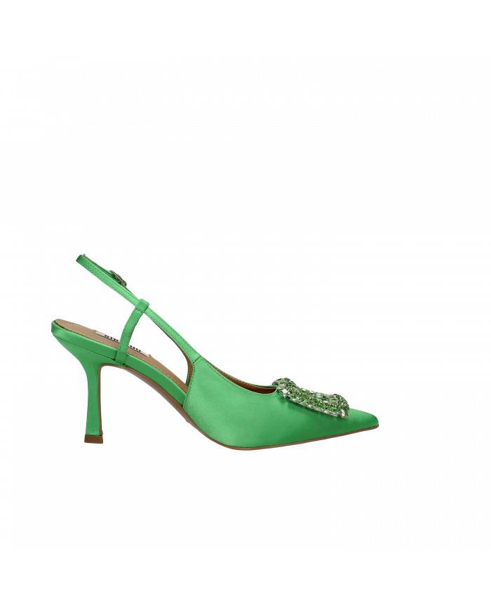 Bibi Lou Slingback in raso Verde Prato 511z75vk Nuova Collezione Bi... Bibi Lou Slingback in raso Verde Prato 511z75vk Nuova Collezione Bi...
