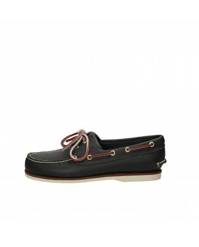 Timberland® Scarpa da barca in pelle Blu Classic Boat 2 Eye.74036 N...