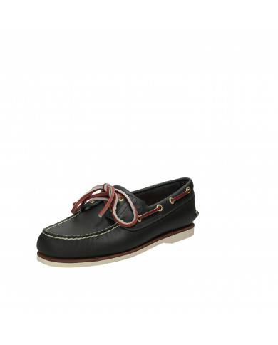 Timberland® Scarpa da barca in pelle Blu Classic Boat 2 Eye.74036 N...