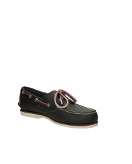 Timberland® Scarpa da barca in pelle Blu Classic Boat 2 Eye.74036 N...