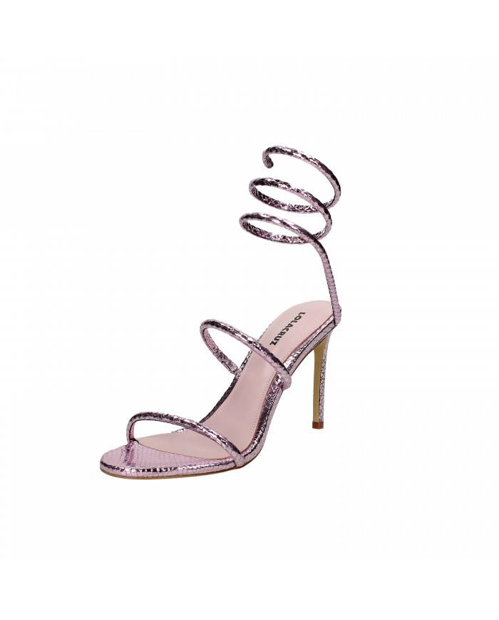 Lola Cruz Sandalo in pelle laminata Lilla 341.Z51BK Nuova Collezion... Lola Cruz Sandalo in pelle laminata Lilla 341.Z51BK Nuova Collezion...