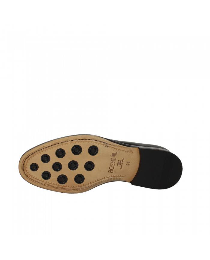 Rossi Mocassino in pelle spazzolata Nero 644 Nuova Collezione Rossi Rossi Mocassino in pelle spazzolata Nero 644 Nuova Collezione Rossi