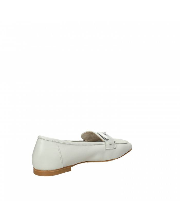 VSL Mocassino in nappa Bianco 7350 Nuova Collezione Momenti