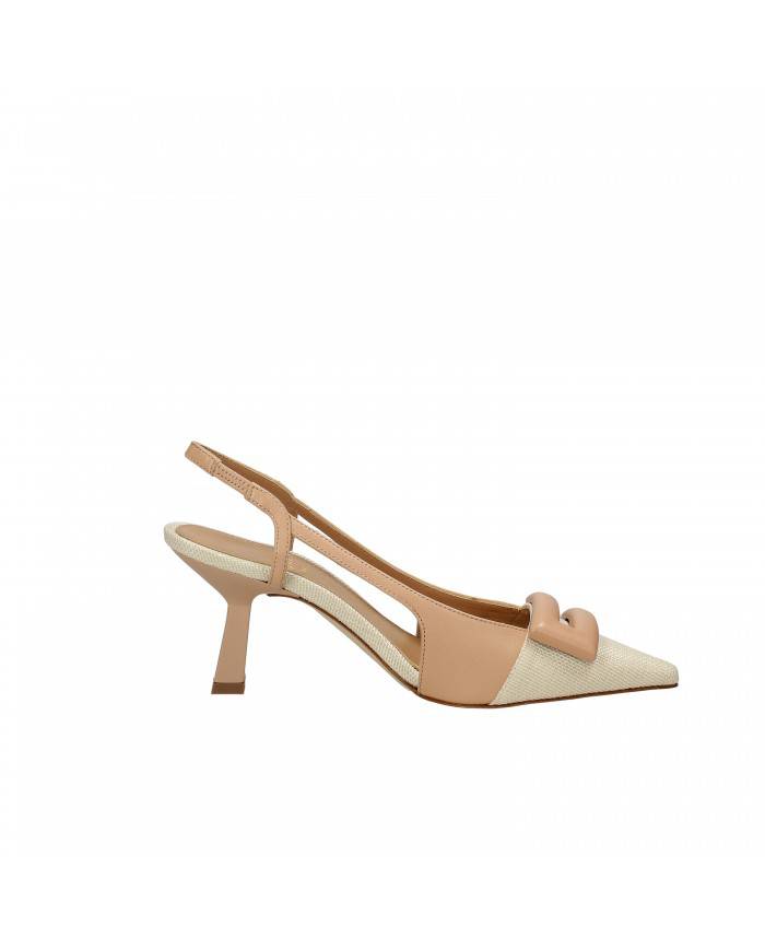 Chantal Slingback in pelle Nude 1917 Nuova Collezione Chantal