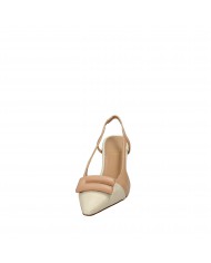 Chantal Slingback in pelle Nude 1917 Nuova Collezione Chantal