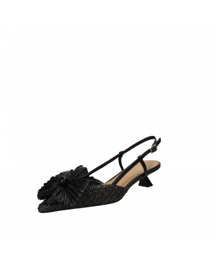 Chantal Slingback in rafia Nero 1908 Nuova Collezione Chantal