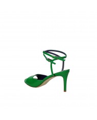 Lella Baldi Sandalo in vernice Verde LT554 Nuova Collezione Lella B...