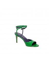 Lella Baldi Sandalo in vernice Verde LT554 Nuova Collezione Lella B...