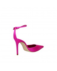 Lella Baldi Sandalo in raso Fucsia Fluo LT524T Nuova Collezione Lel...